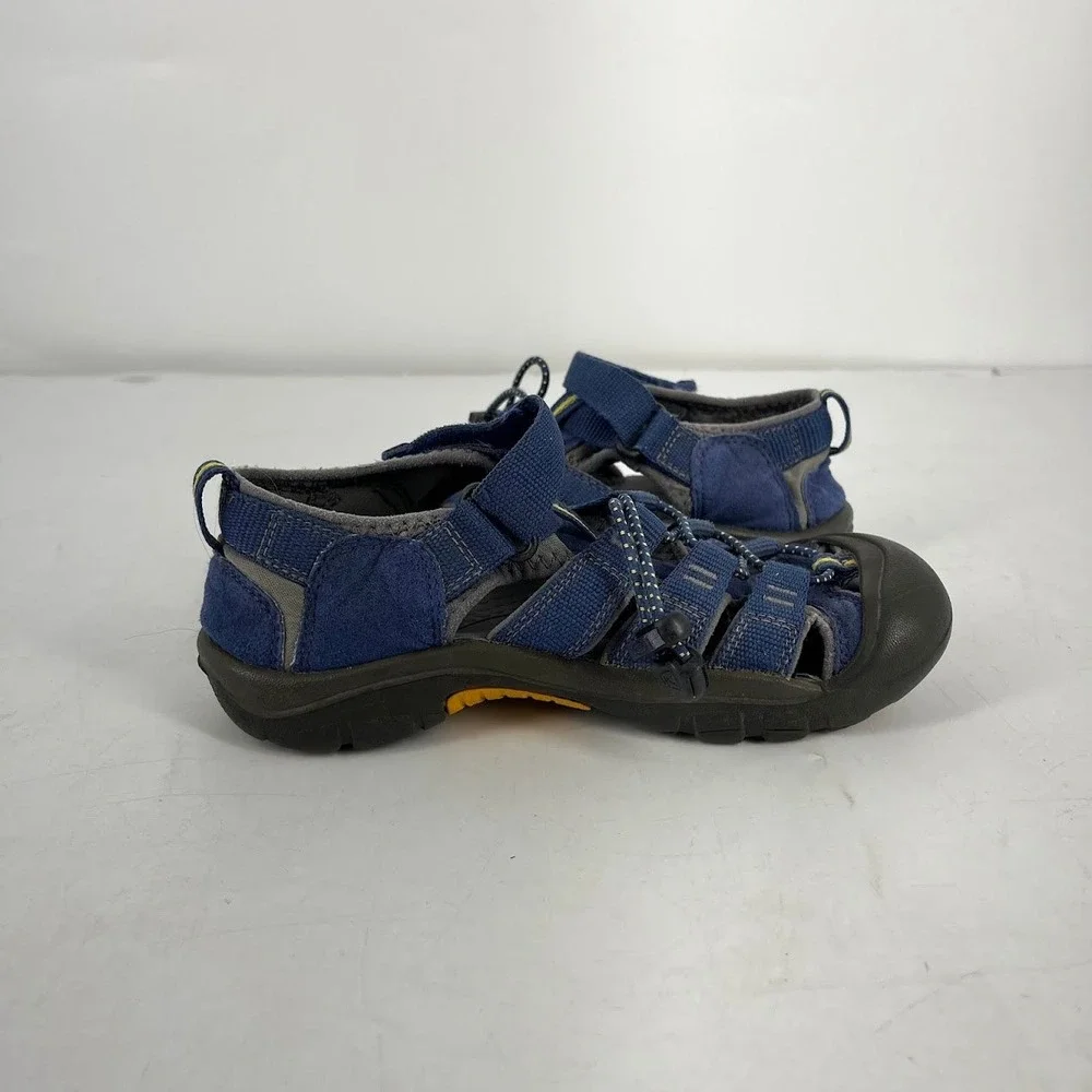 Keen Newport‎ H2 Kids Blue Yellow Waterproof Sport Sandals Size 2 US 34 EU